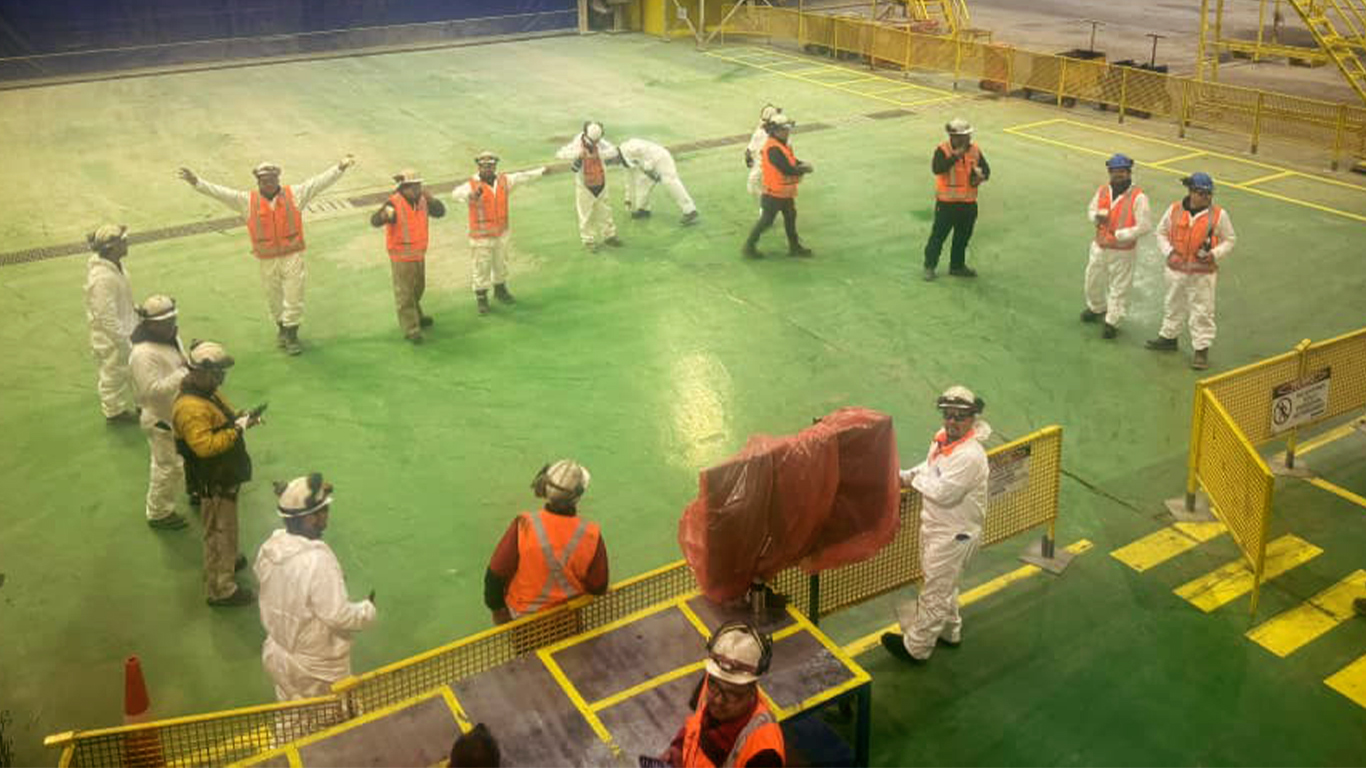 Equipo de Faena Caserones celebró la llegada del 2026
