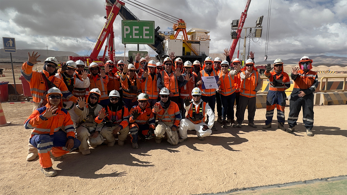 Armado de pala XPC 4800 en Escondida obtiene 99% en recertificación 5S