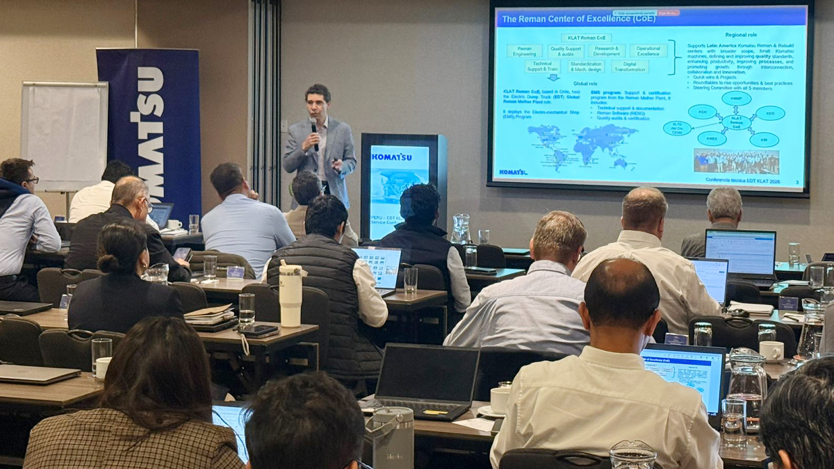 De Chile a Perú: Komatsu Reman compartió innovación y experiencia en conferencia regional